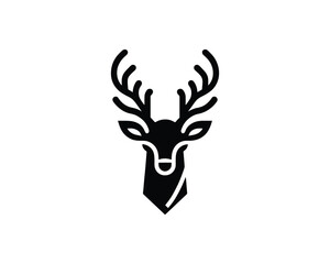 Deer head elegant antlers