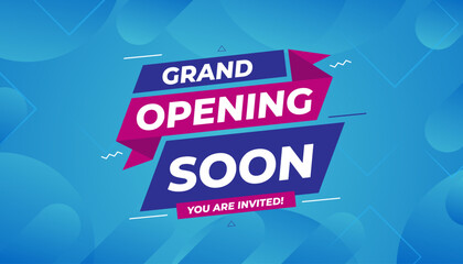 Opening Soon banner template vector design. Online shop opening background, Special Discount marketing poster design for web and Social. sale banner vector template Design.
