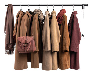  Winter Fashion Display, Transparent Background.