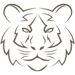 Majestic Wild Tiger Apex Predator Drawing