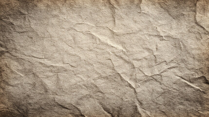 A close-up view of textured, crumpled paper, with a vintage feel. The paper has a warm, sepia tone, suggesting age and history
