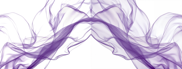 Abstract Purple Smoke and Fabric Textures - Wave, Swirl, Flowing, Design Elements