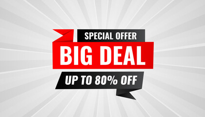 Big Deals Sale Banner Design Sale template. Best deal banner, Sales banner Vector design promotion for digital and print market