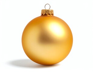 Golden ornament for festive holiday decorations.