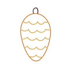 Christmas icon. Design for postcards, flyers, banners