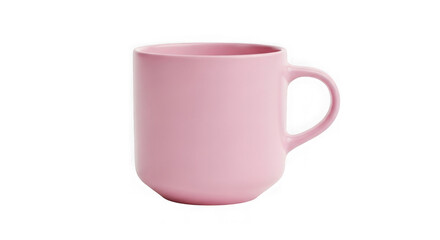 Pink Ceramic Mug Isolated On Black Background