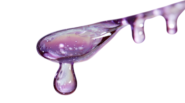 Abstract drip artwork in vibrant purple tones featuring flowing liquid textures and dynamic movement for modern artistic and creative design projects
