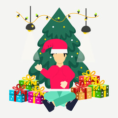 Christmas flat illustration