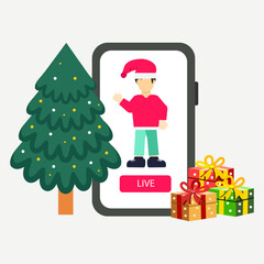 Christmas flat illustration