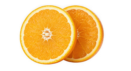 Vibrant Orange Slices Isolated On Black Background