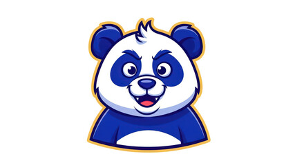 Cartoon Panda with Frown