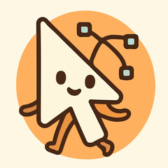 Candy corn trio cute halloween sweet badge icon
