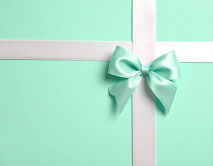 Elegant gift box with a blue ribbon and bow.