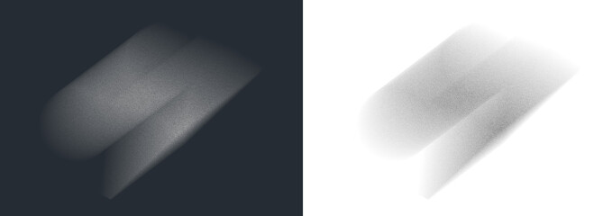 diagonal grainy light form drifts through dark space creating a textured noisy haze with subtle