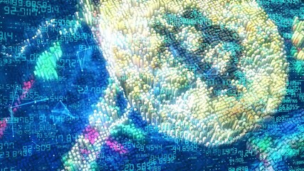 Dynamic financial data streams and glowing charts create an innovative, modern tech feel for your project, ideal for business solutions - Powered by Adobe