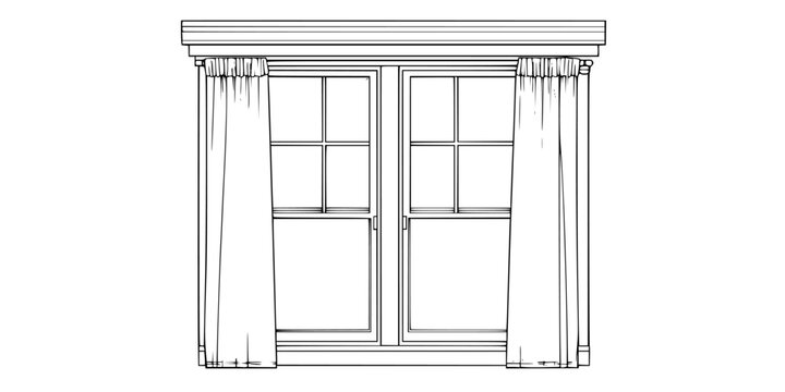 Timeless Architecture: Monochrome Tribute | Clean, isolated vector art for creative projects.