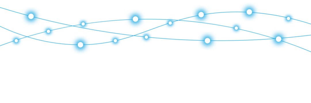 Set of Blue String Lights Glowing Decoration on Transparent Backdrop - Powered by Adobe