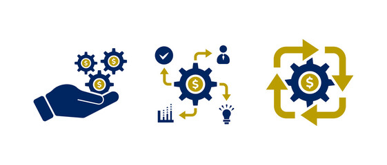 business model icon vector illustration. business model in flat style.