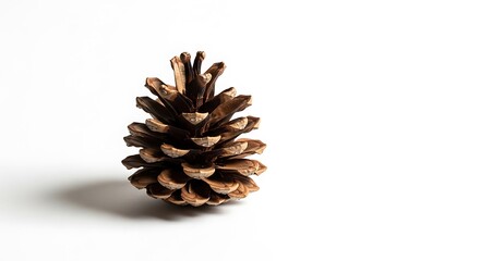 pine cone on white background