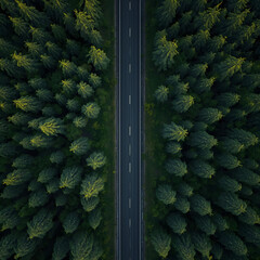 Forest Road from Above