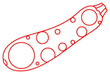 A black and white outline of a pod with polka dots, black, cheese, dot, icon, illustration, outline, polka dot, rocket, against transparent background