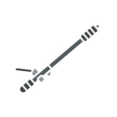 Steering rack black line icon. Vector isolated element