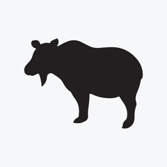 Fototapeta premium silhouette animal vector design template 