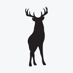 Naklejka premium silhouette animal vector design template 
