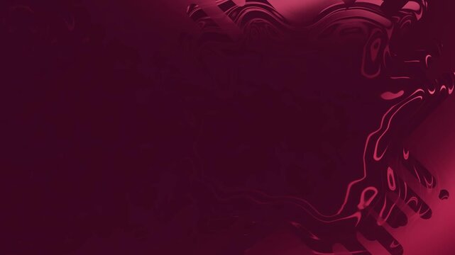 Abstract maroon and red fluid wave pattern creating a modern artistic background texture with smooth flowing shapes and gradients video