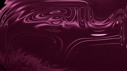 Abstract flowing magenta liquid pattern with dynamic reflective waves and glossy fluid texture background video - Powered by Adobe