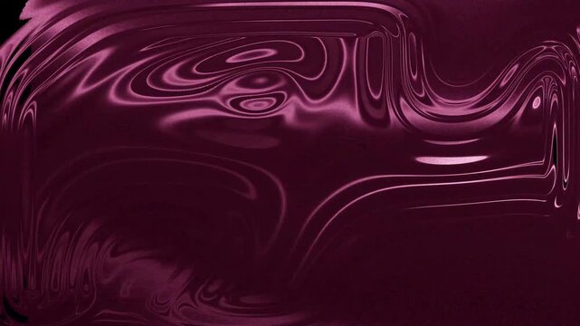 Abstract flowing magenta liquid pattern with dynamic reflective waves and glossy fluid texture background video