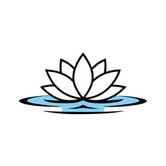 lotus flower isolated on white