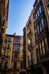 Obraz premium Dans les rues de la vieille ville de Bilbao en Espagne