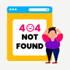 website error page illustration 