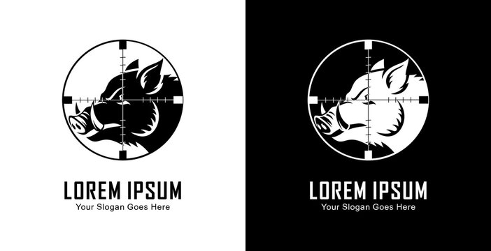 The logo design is in the shape of a wild boar's head which is in the shot