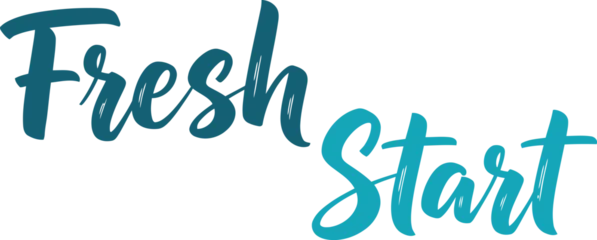 Fototapete Positive Typografie Inspiring and optimistic fresh start message for motivational designs and positive affirmations symbolizing new beginnings and personal growth with a handwritten calligraphic typography style  © Saidurra12