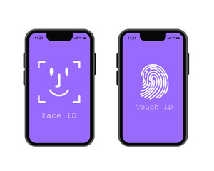 Verification ID is an illustration of Verification ID using system of face recognition and personal ID. The concept is take a photo by holding their own ID to get verified. Vector illustration.