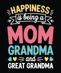 Mom To Grandma Transition Family Lifestyle Typography Graphic For Fashion Printing