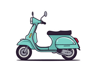 Cute Cartoon Scoter Design Very Cool