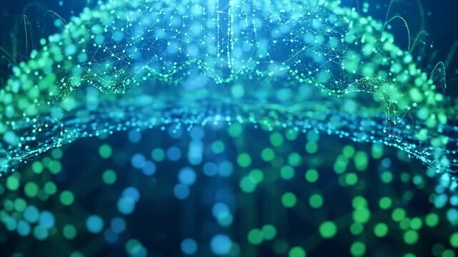 Conceptual Big Data and Global Communication Network Animation.