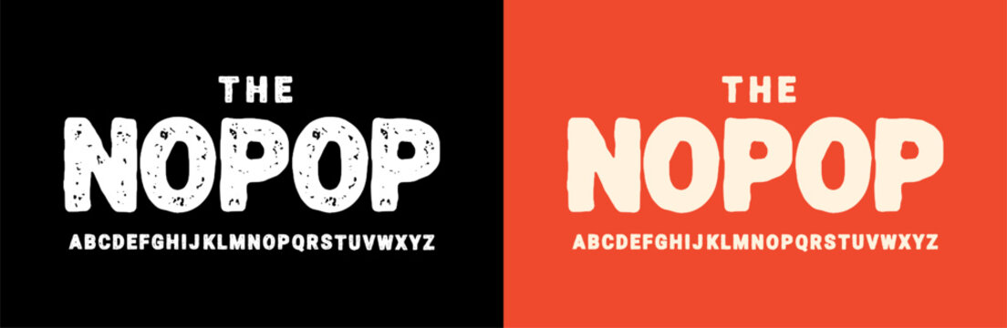 hand drawn rough vector font. rough style and rough textured style alphabet