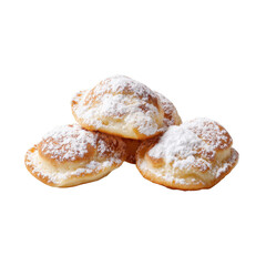 Close-up of Powdered Sugar Madeline Cookies