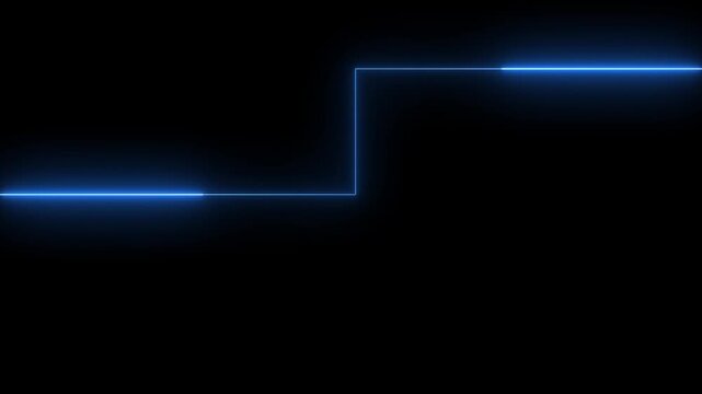 minimal glowing neon line divider motion clean modern style 4k cyan color with dark background.