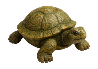 Obraz premium Textured turtle pond decoration, ideal for adding whimsy to a cottage garden.