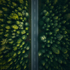 Forest Road from Above