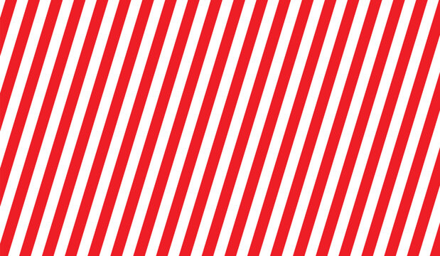 Striped candy cane seamless pattern for Christmas or New Year decoration, red and white diagonal stripes background