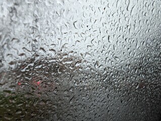 car glass covered in drops