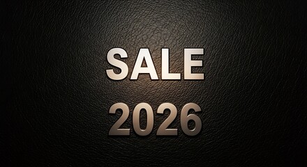 Don't miss our huge 2026 sale event with incredible savings and unbeatable deals happening soon on luxury products on black leather background