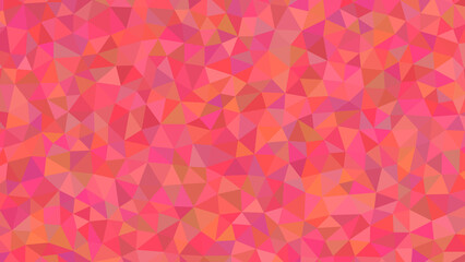 A vibrant mosaic of coral and rose hues, showcasing a captivating geometric pattern with a modern and artistic design element