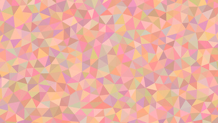 A delicate mosaic of pastel pink and peach triangles creating a soft geometric pattern with a warm and inviting color scheme